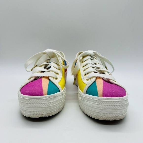KATE SPADE X KEDS WOMEN’S COLORFUL TRIPLE KICK PLATFORM SNEAKERS SIZE 7 - Picture 6 of 12
